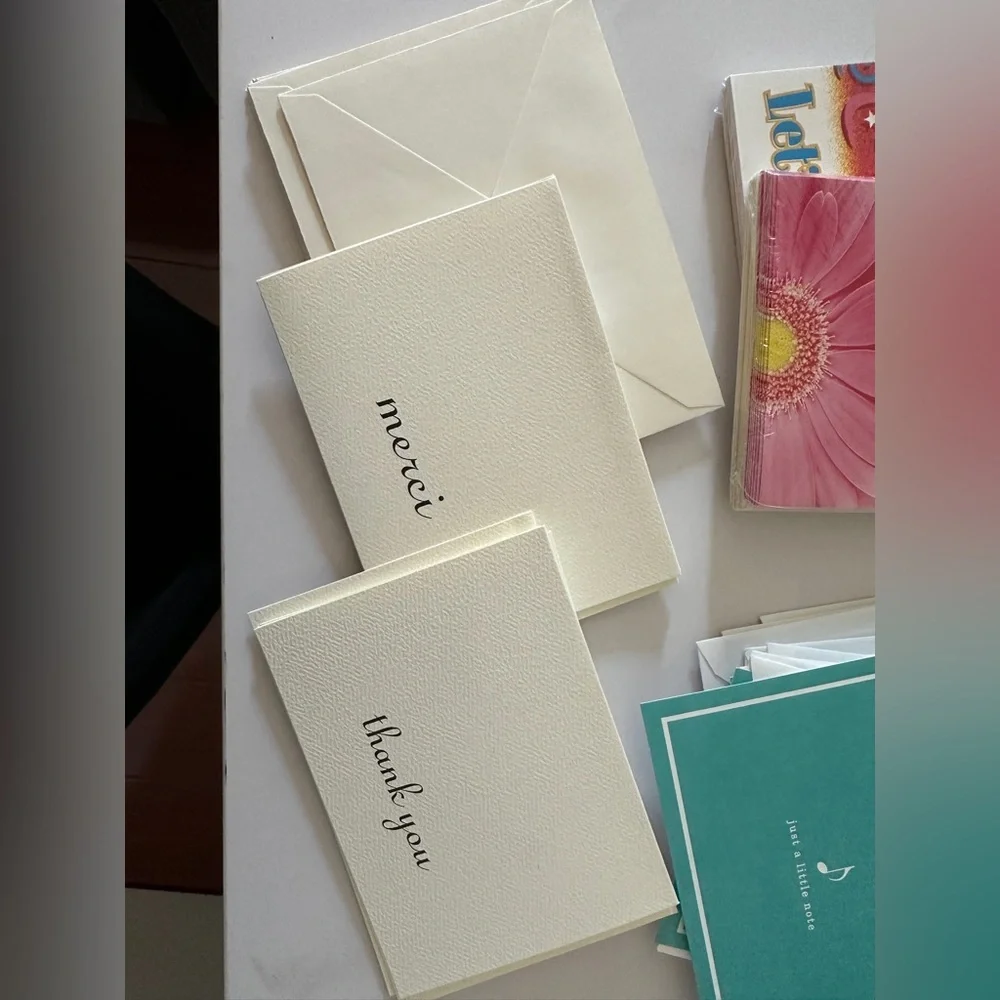 Cards, invitations, note cards and thank you cards